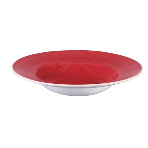 Churchill Stonecast Round Wide Rim Bowl Berry Red 280mm (12 Pack) Churchill