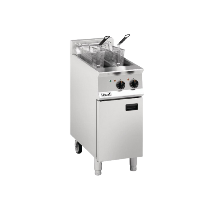 LINCAT Opus 800 Twin Tank Twin Basket Free Standing Electric Fryer OE8105