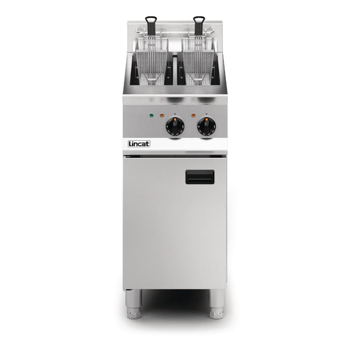 Lincat Opus 800 Twin Tank Twin Basket Free Standing Electric Fryer OE8105 Lincat