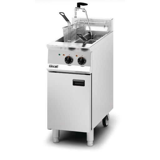 Lincat Opus 800 Twin Tank Twin Basket Free Standing Electric Filtration Fryer OE8105/OP Lincat