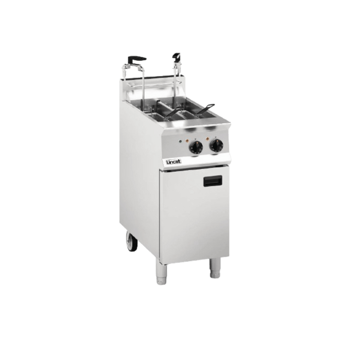 LINCAT Opus 800 Twin Tank Twin Basket Free Standing Electric Filtration Fryer OE8105/OP2