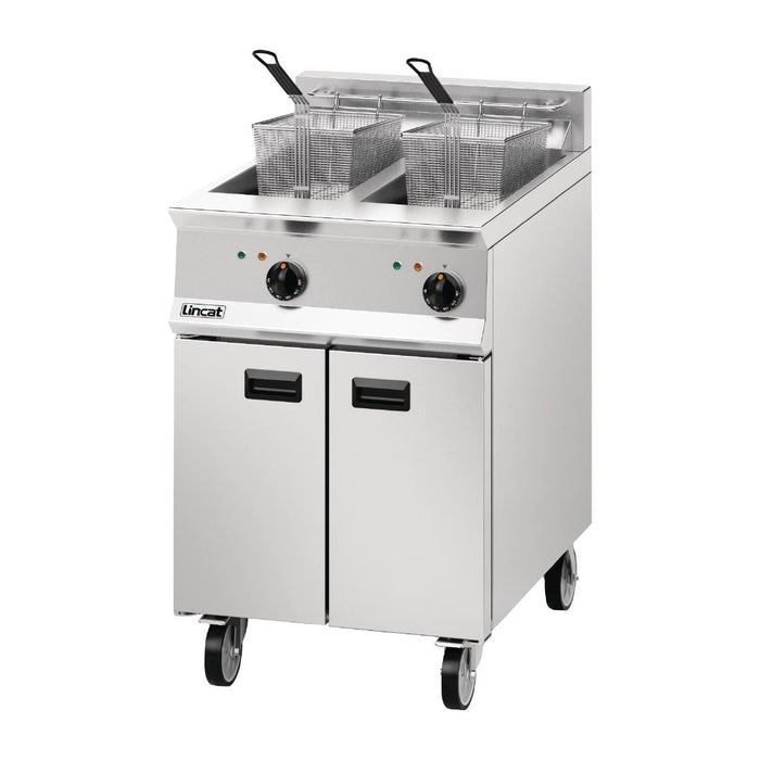 Lincat Opus 800 Twin Tank Twin Basket Free Standing Electric Fryer OE8113 Lincat