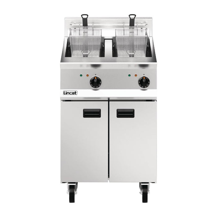 Lincat Opus 800 Twin Tank Twin Basket Free Standing Electric Fryer OE8113 Lincat