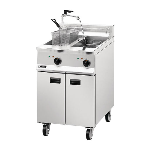 Lincat Opus 800 Twin Tank Twin Basket Free Standing Electric Filtration Fryer OE8113/OP Lincat