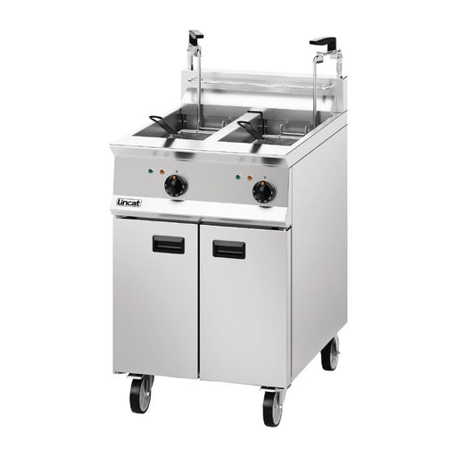 Lincat Opus 800 Twin Tank Twin Basket Free Standing Electric Filtration Fryer OE8113/OP2 Lincat