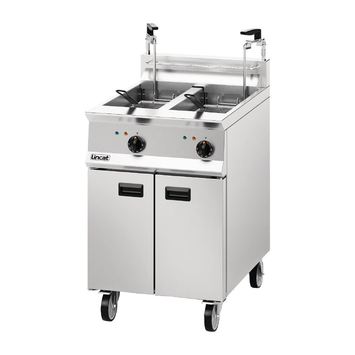 Lincat Opus 800 Twin Tank Twin Basket Free Standing Electric Filtration Fryer OE8113/OP2 Lincat