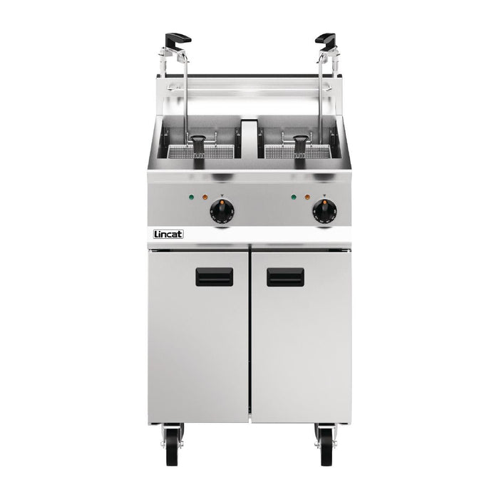 Lincat Opus 800 Twin Tank Twin Basket Free Standing Electric Filtration Fryer OE8113/OP2 Lincat