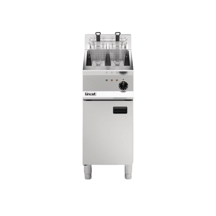 Lincat Opus 800 Single Tank Twin Basket Free Standing Electric Fryer OE8114