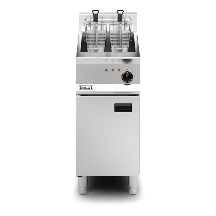 Lincat Opus 800 Single Tank Twin Basket Free Standing Electric Fryer OE8114 Lincat
