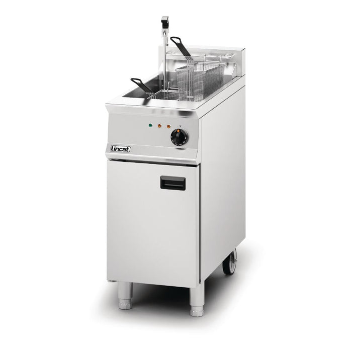 Lincat Opus 800 Single Tank Twin Basket Free Standing Electric Filtration Fryer OE8114/OP Lincat