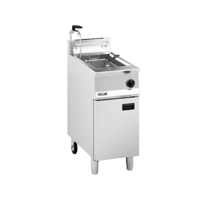 LINCAT Opus 800 Single Tank Single Basket Free Standing Gas Filtration Fryer OG8106/OP