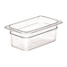 Capacity: 2.5Ltr. GN 1/4. Quarter Size. Depth: 100mm
