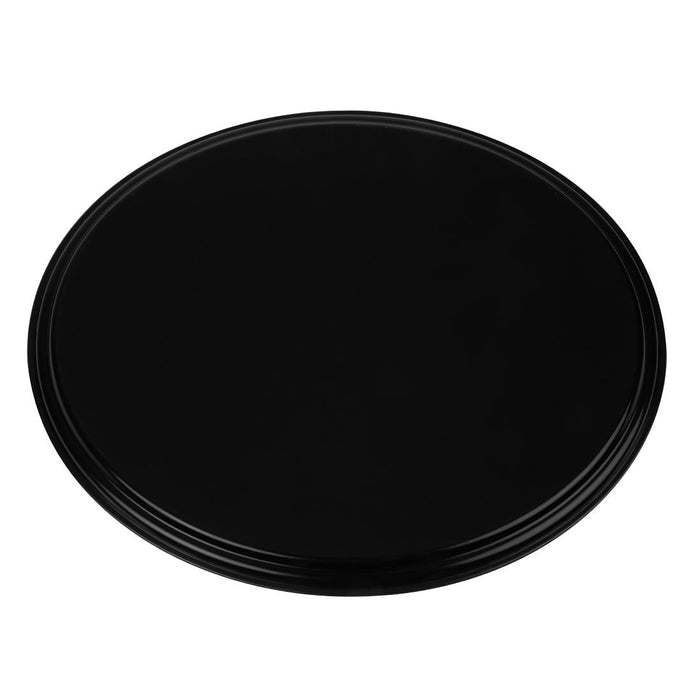 Cambro Camtread Large Fibreglass Oval Non-Slip Tray Black 600mm Cambro