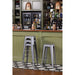 Bolero Bistro Steel High Stool Gun Metal (4 Pack) Bolero
