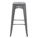 Bolero Bistro Steel High Stool Gun Metal (4 Pack) Bolero