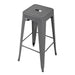 Bolero Bistro Steel High Stool Gun Metal (4 Pack) Bolero