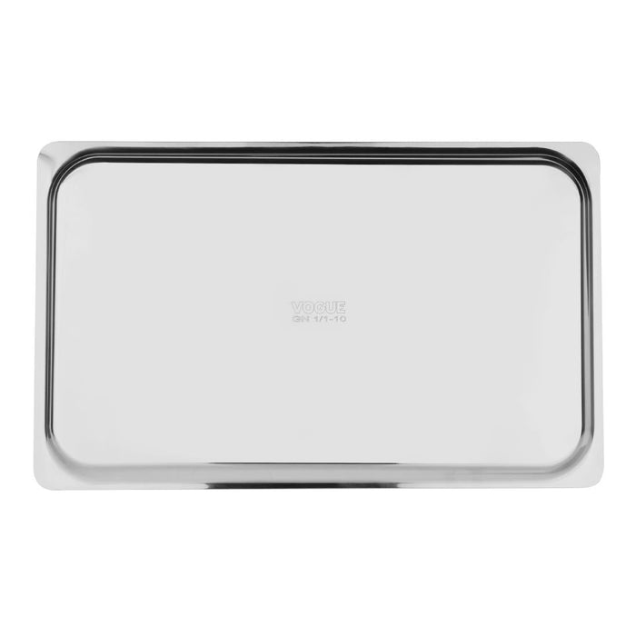 Vogue Heavy Duty Stainless Steel 1/1 Gastronorm Tray 10mm Vogue