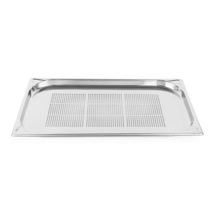 Vogue Stainless Steel Heavy Duty Perforated 1/1 Gastronorm Tray 20mm Vogue