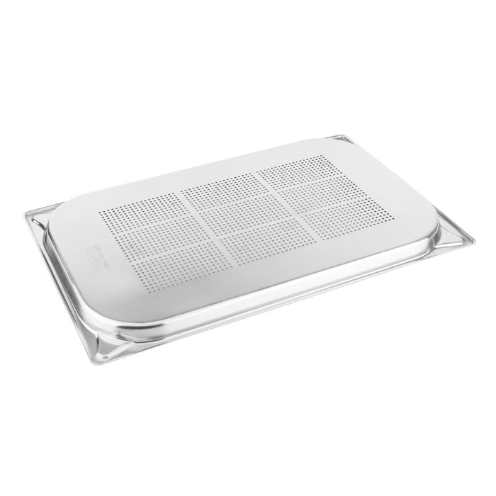 Vogue Stainless Steel Heavy Duty Perforated 1/1 Gastronorm Tray 20mm Vogue