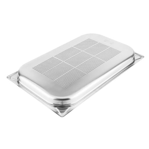 Vogue Stainless Steel Heavy Duty Perforated 1/1 Gastronorm Tray 40mm Vogue