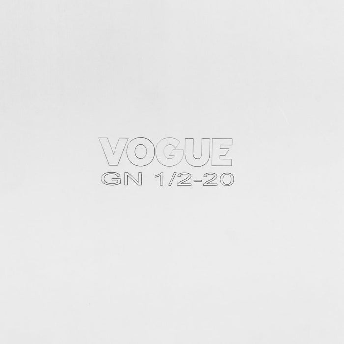 Vogue Heavy Duty Stainless Steel 1/2 Gastronorm Tray 20mm Vogue