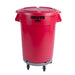 Rubbermaid BRUTE Container Red 121Ltr Brute