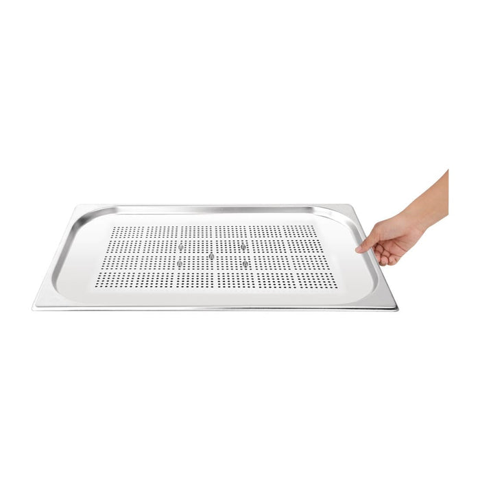 Vogue Stainless Steel Perforated Spiked Meat Tray Vogue