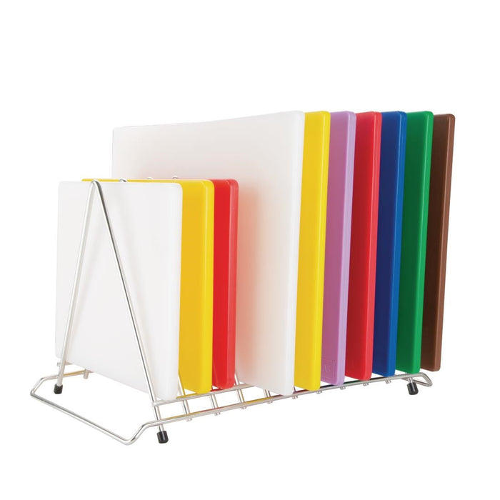 Hygiplas Heavy Duty Chopping Board Rack 10 Slots Hygiplas
