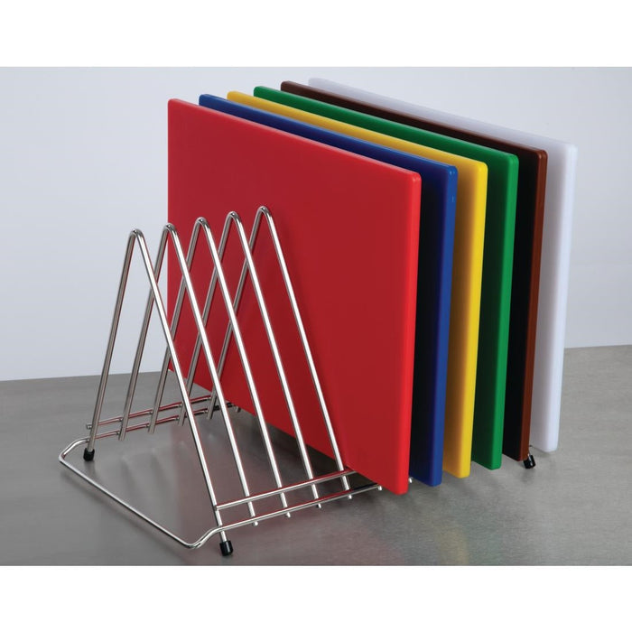 Hygiplas Heavy Duty Chopping Board Rack 10 Slots Hygiplas