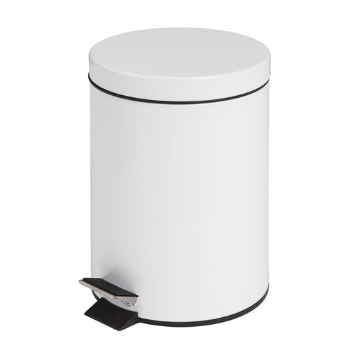 Bolero Pedal Bin White 5Ltr Bolero
