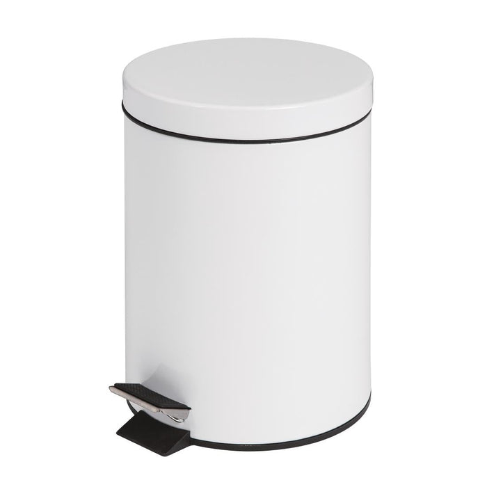 Bolero Pedal Bin White 5Ltr Bolero