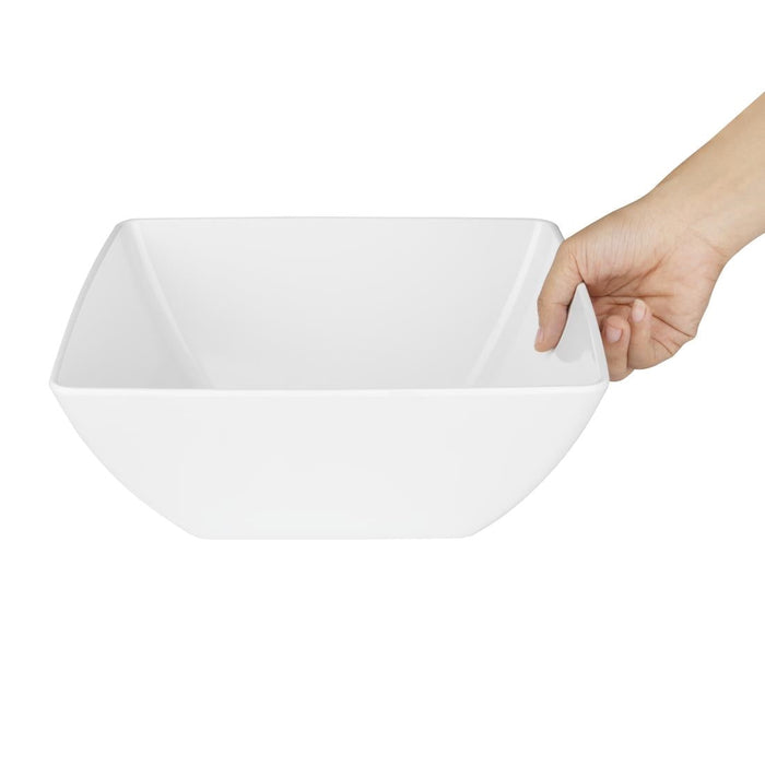 Olympia Kristallon Curved White Melamine Bowl 11" Olympia