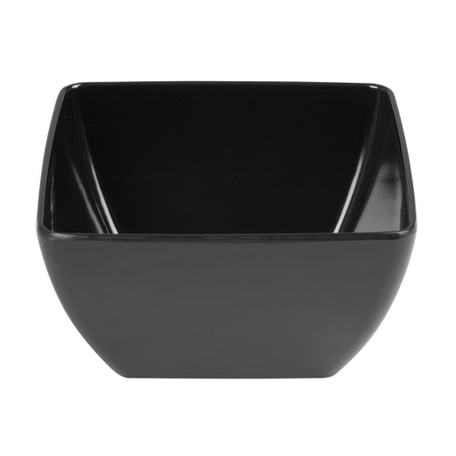 Olympia Kristallon Curved Black Melamine Bowl 8" Olympia