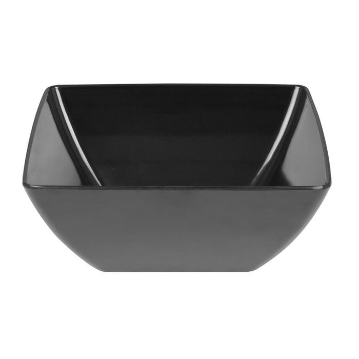 Olympia Kristallon Curved Black Melamine Bowl 11" Olympia