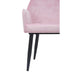 Bolero Lia Velvet Effect Chairs Dusty Pink (2 Pack) Bolero