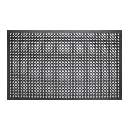 Jantex Rubber Anti Fatigue Anti Slip Floor Safety Mat Black 1500 x 900mm Jantex