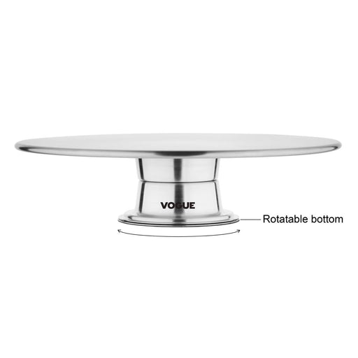 Vogue Stainless Steel Rotating Cake Stand 30cm Vogue