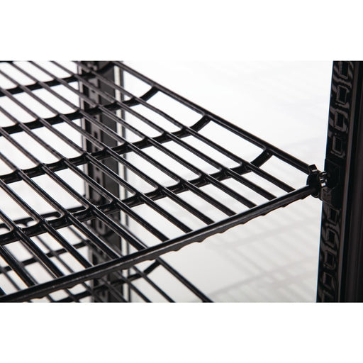 Polar C-Series Energy Efficient Curved Door Display Fridge Black 235Ltr Polar