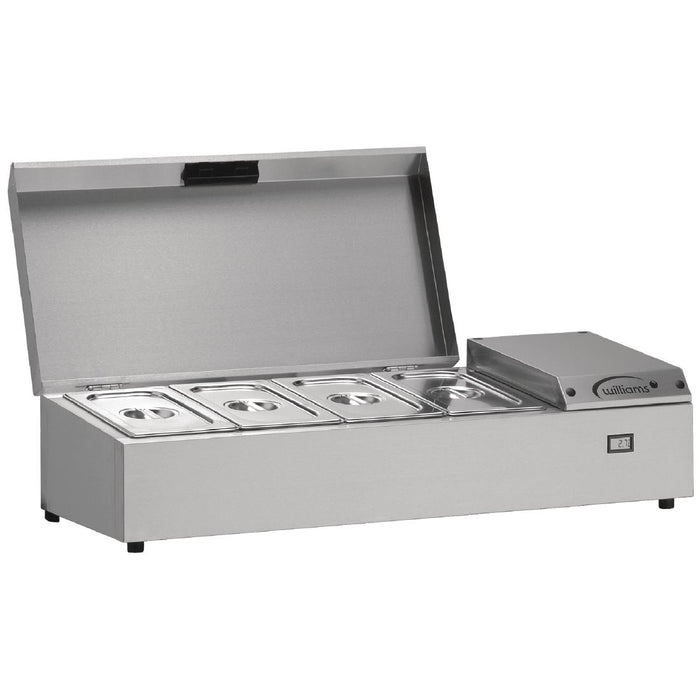 Stainless Steel Finish. 4 x 1/3 Gastronorm