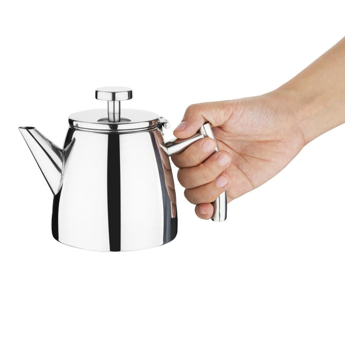 Olympia Conical Insulated Stainless Steel Teapot with Filter 350ml Olympia