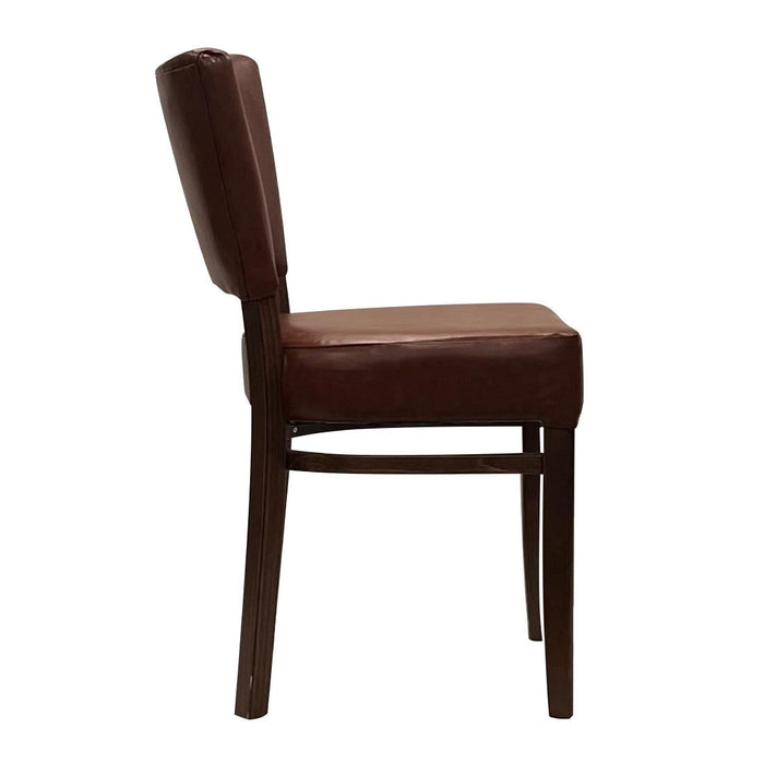 Oregon Dining Chair with Bison Espresso Vinyl (2 Pack) Everyday