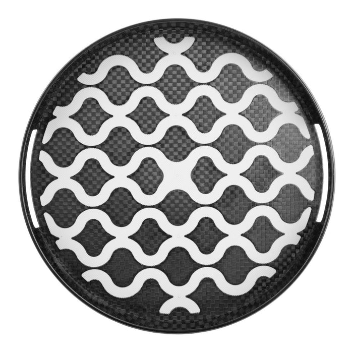 Olympia Kristallon PC Round Non Slip Tray with Handles 300mm Olympia