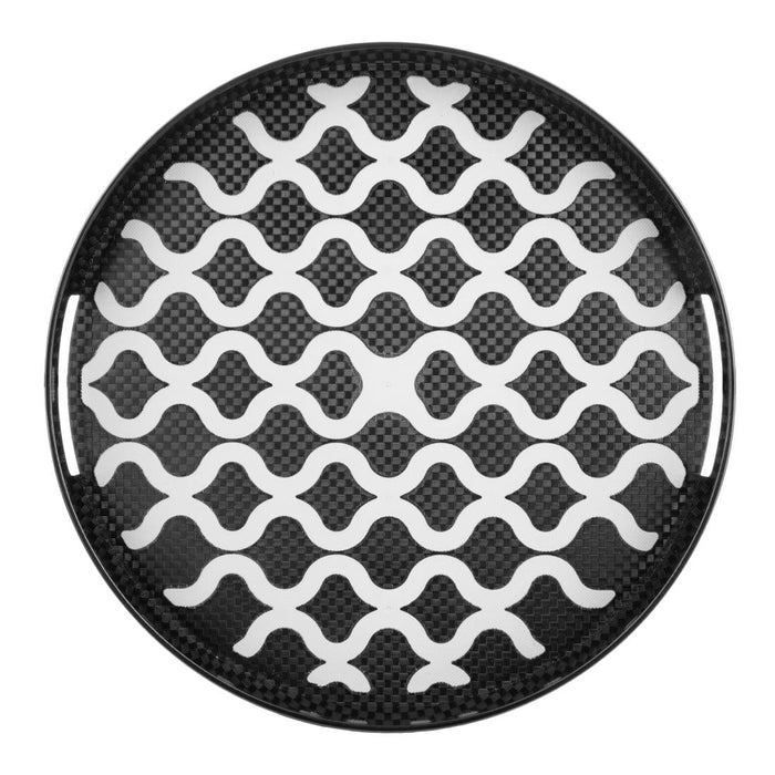 Olympia Kristallon PC Round Non Slip Tray With Handles 355mm Olympia