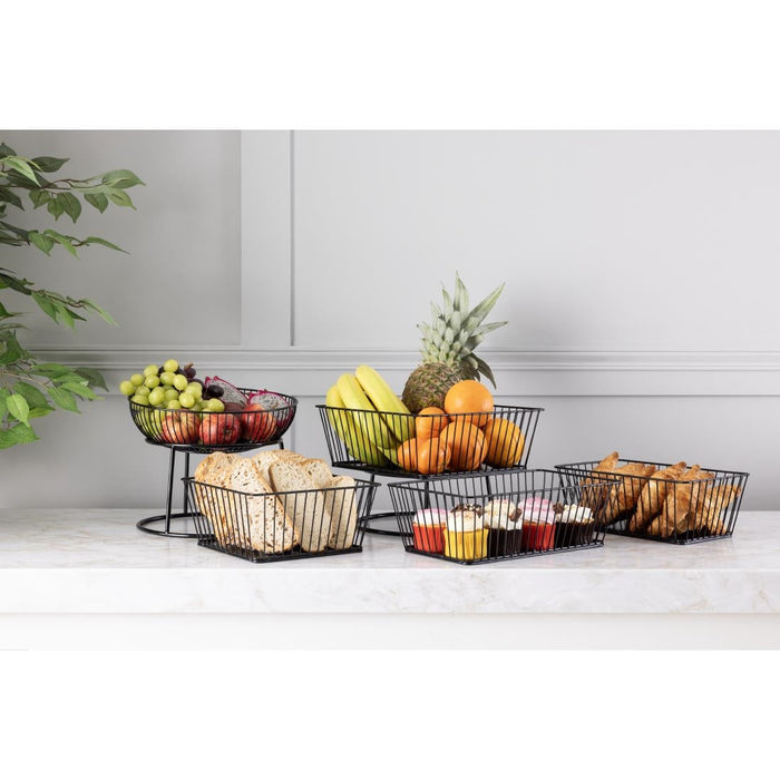 Olympia Non-Slip Multi-Round Riser Black Wire 230x260x100mm Olympia
