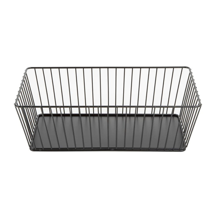 Olympia Wire Food Display Tray Rectangular Black 330x190x100mm Olympia
