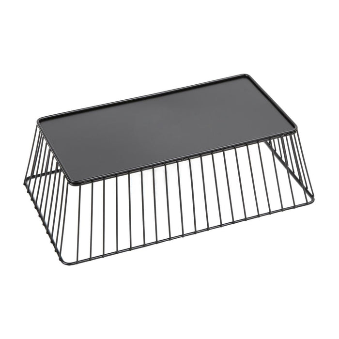 Olympia Wire Food Display Tray Rectangular Black 330x190x100mm Olympia