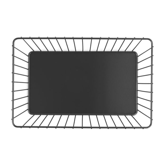 Olympia Wire Food Display Tray Rectangular Black 280x180x100mm Olympia