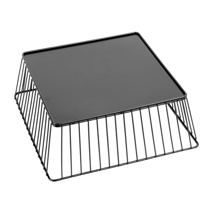 Olympia Wire Food Display Tray Square Black 280x280x100mm Olympia