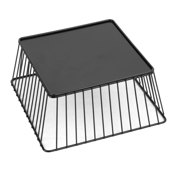 Olympia Wire Food Display Tray Square Black 230x230x100mm Olympia