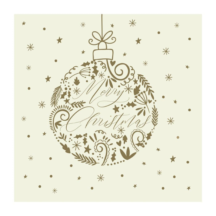 Christmas Lunch Napkin | 3Ply | 1/4 Fold | Pack Quantity: 600